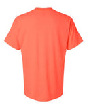 Gildan 5000 — Unisex Heavy Cotton™ T-Shirt — Heather Neon Coral back