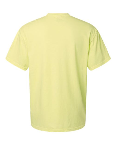 Comfort Colors 1717 — Unisex Garment-Dyed Heavyweight T-Shirt — Neon Lemon back