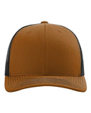 Richardson 112 — Snapback Trucker Cap — Carmel/ Black front