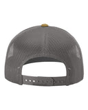 Richardson 112 — Snapback Trucker Cap — Mink Beige/ Charcoal/ Amber Gold back