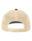 Richardson 112 — Snapback Trucker Cap — Navy/ Khaki back