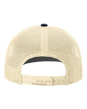 Richardson 112 — Snapback Trucker Cap — Blue Teal/ Birch/ Navy back