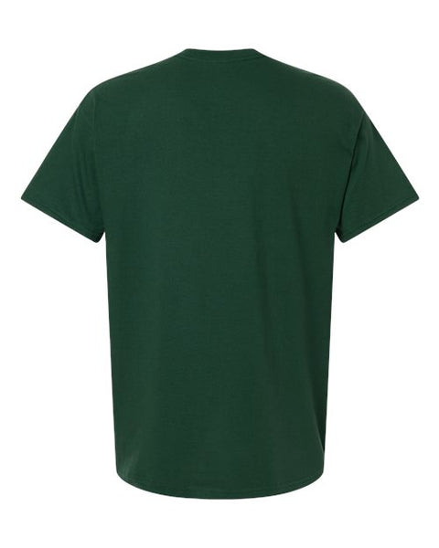 Gildan 5000 — Unisex Heavy Cotton™ T-Shirt — Fan Dark Green back