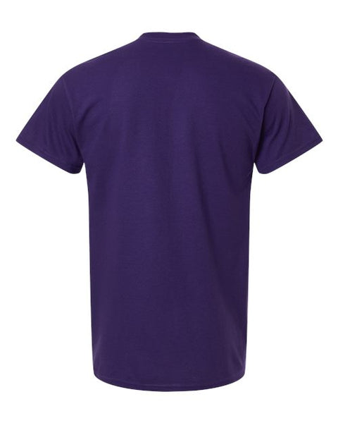 Gildan 5000 — Unisex Heavy Cotton™ T-Shirt — Fan Dark Purple back