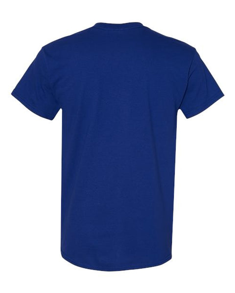 Gildan 5000 — Unisex Heavy Cotton™ T-Shirt — Fan Deep Royal back