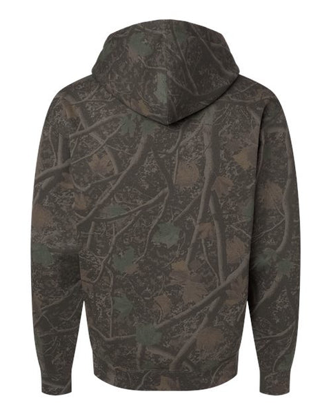 Independent Trading Co. IND4000 — Unisex Heavyweight Hooded Sweatshirt — Darkwood Tree Camo back