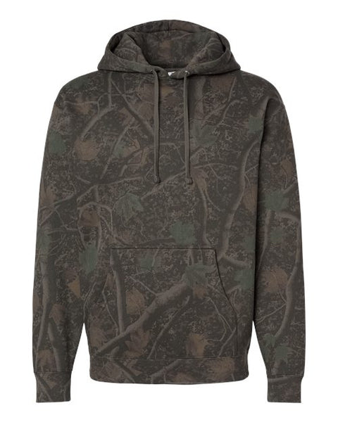 Independent Trading Co. IND4000 — Unisex Heavyweight Hooded Sweatshirt — Darkwood Tree Camo front