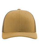 Richardson 112 — Snapback Trucker Cap — Amber Gold front