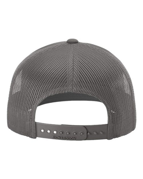 Richardson 112 — Snapback Trucker Cap — Charcoal back