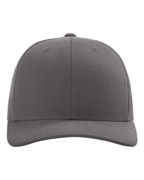 Richardson 112 — Snapback Trucker Cap — Charcoal front