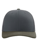 Richardson 112 — Snapback Trucker Cap — Gunmetal/ Chocolate Chip CMB front