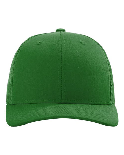 Richardson 112 — Snapback Trucker Cap — Kelly Green front