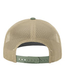 Richardson 112 — Snapback Trucker Cap — Khaki/ Loden Green CMB back
