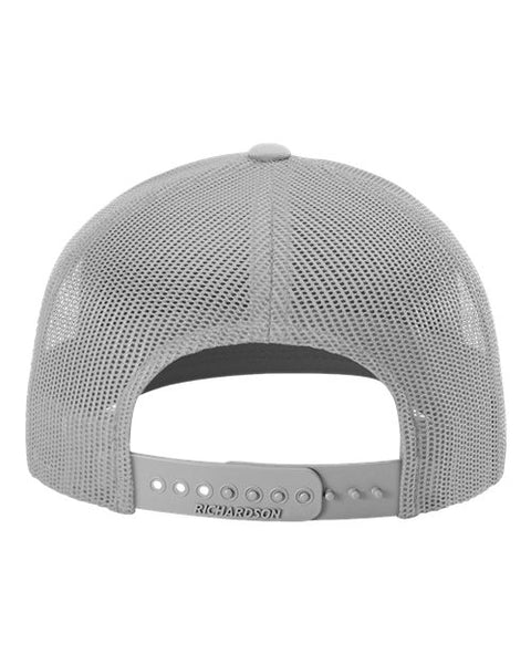 Richardson 112 — Snapback Trucker Cap — Light Grey back