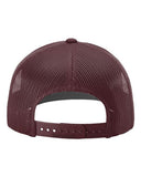 Richardson 112 — Snapback Trucker Cap — Maroon back