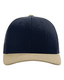 Richardson 112 — Snapback Trucker Cap — Navy/ Khaki CMB front