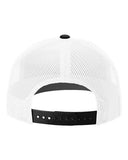 Richardson 112 — Snapback Trucker Cap — White/ Black CMB back