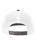 Richardson 112 — Snapback Trucker Cap — White/ Charcoal CMB back
