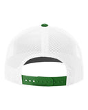 Richardson 112 — Snapback Trucker Cap — White/ Kelly Green CMB back