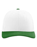 Richardson 112 — Snapback Trucker Cap — White/ Kelly Green CMB front