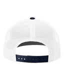 Richardson 112 — Snapback Trucker Cap — White/ Navy CMB back