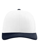 Richardson 112 — Snapback Trucker Cap — White/ Navy CMB front