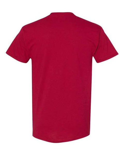 Gildan 5000 — Unisex Heavy Cotton™ T-Shirt — Cardinal back