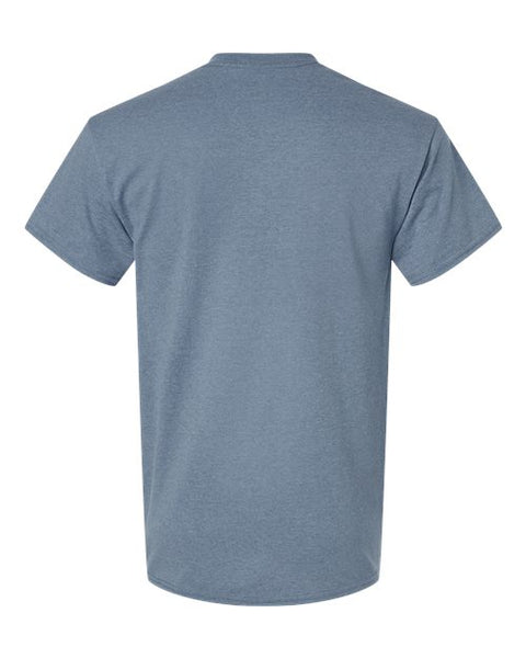 Gildan 2000 — Unisex Ultra Cotton® T-Shirt — Heather Indigo back