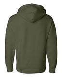 Independent Trading Co. IND4000 — Unisex Heavyweight Hooded Sweatshirt — Army back