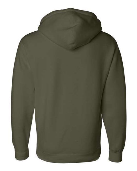 Independent Trading Co. IND4000 — Unisex Heavyweight Hooded Sweatshirt — Army back