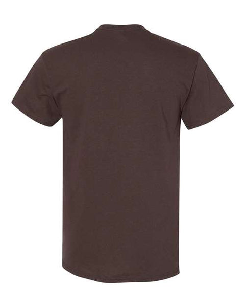 Gildan 5000 — Unisex Heavy Cotton™ T-Shirt — Dark Chocolate back