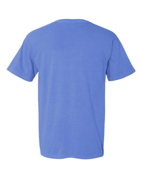 Comfort Colors 1717 — Unisex Garment-Dyed Heavyweight T-Shirt — Flo Blue back