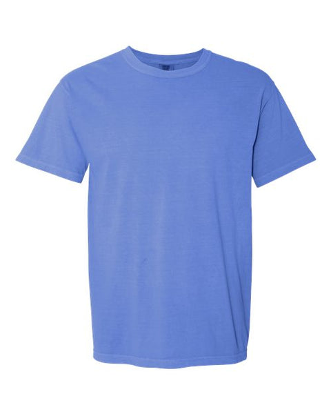 Comfort Colors 1717 — Unisex Garment-Dyed Heavyweight T-Shirt — Flo Blue front