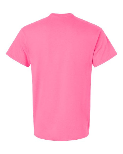 Gildan 2000 — Unisex Ultra Cotton® T-Shirt — Safety Pink back