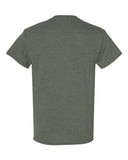 Gildan 5000 — Unisex Heavy Cotton™ T-Shirt — Heather Military Green back