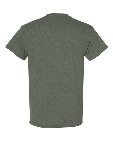 Gildan 5000 — Unisex Heavy Cotton™ T-Shirt — Heather Military Green back