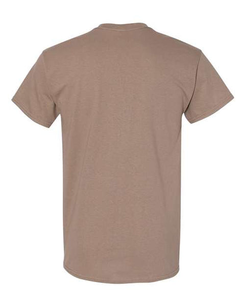 Gildan 5000 — Unisex Heavy Cotton™ T-Shirt — Brown Savana back