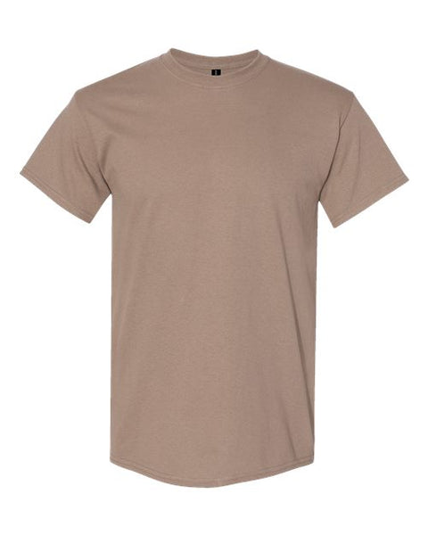 Gildan 5000 — Unisex Heavy Cotton™ T-Shirt — Brown Savana front