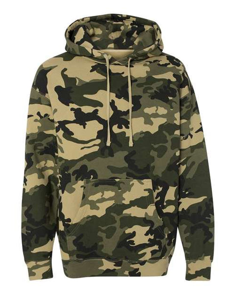 Independent Trading Co. IND4000 — Unisex Heavyweight Hooded Sweatshirt — Army Camo front