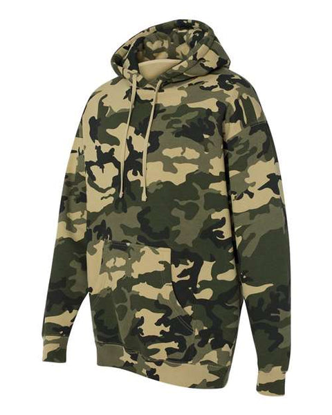 Independent Trading Co. IND4000 — Unisex Heavyweight Hooded Sweatshirt — Army Camo side
