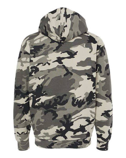 Independent Trading Co. IND4000 — Unisex Heavyweight Hooded Sweatshirt — Snow Camo back