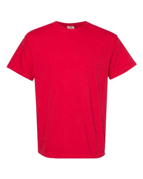 Comfort Colors 1717 — Unisex Garment-Dyed Heavyweight T-Shirt — Red front