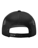 Richardson 112 — Snapback Trucker Cap — Black back
