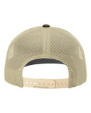Richardson 112 — Snapback Trucker Cap — Brown/ Khaki back