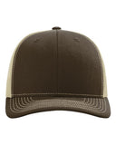 Richardson 112 — Snapback Trucker Cap — Brown/ Khaki front