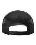 Richardson 112 — Snapback Trucker Cap — Charcoal/ Black back