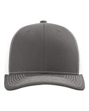 Richardson 112 — Snapback Trucker Cap — Charcoal/ White front