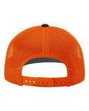 Richardson 112 — Snapback Trucker Cap — Navy/ Orange back