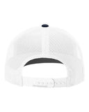 Richardson 112 — Snapback Trucker Cap — Navy/ White back