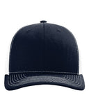 Richardson 112 — Snapback Trucker Cap — Navy/ White front